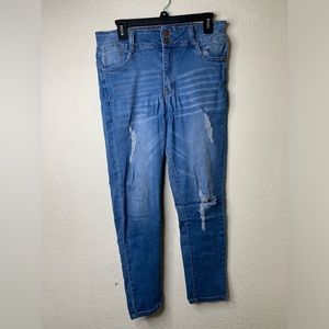 Plus size ripped jeans size 15